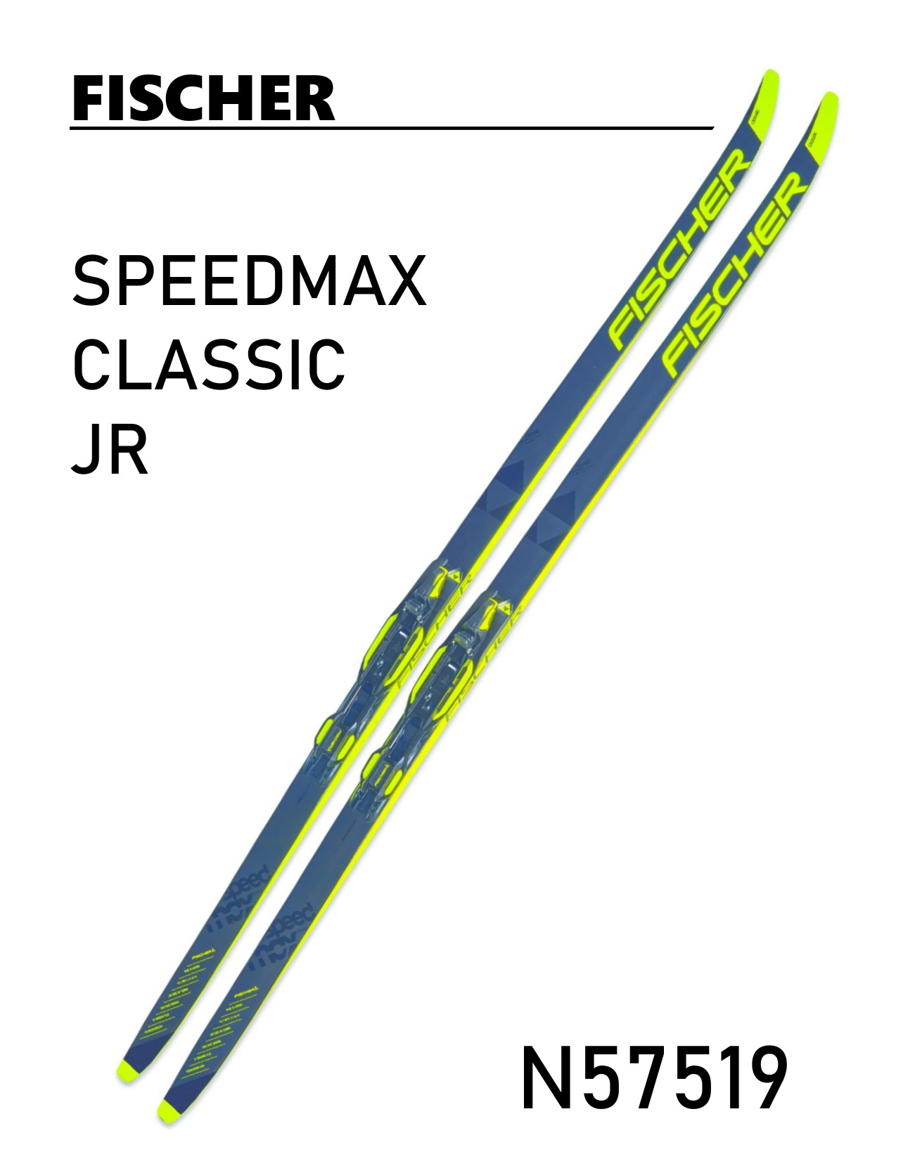 ニッセンスポーツ ⁄ 50%OFF ジュニアFISCHER [ フィッシャー ] SPEEDMAX CLASSIC JR N57519  クロスカントリースキー クラシカル